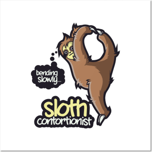 Sloth Shirt Kids Contortionist Shirt Yoga Gymnast Tumbler Posters and Art